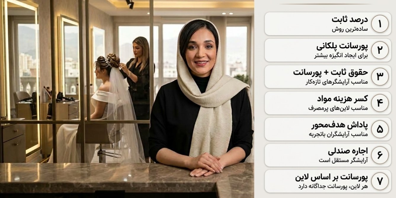 پورسانت آرایشگر